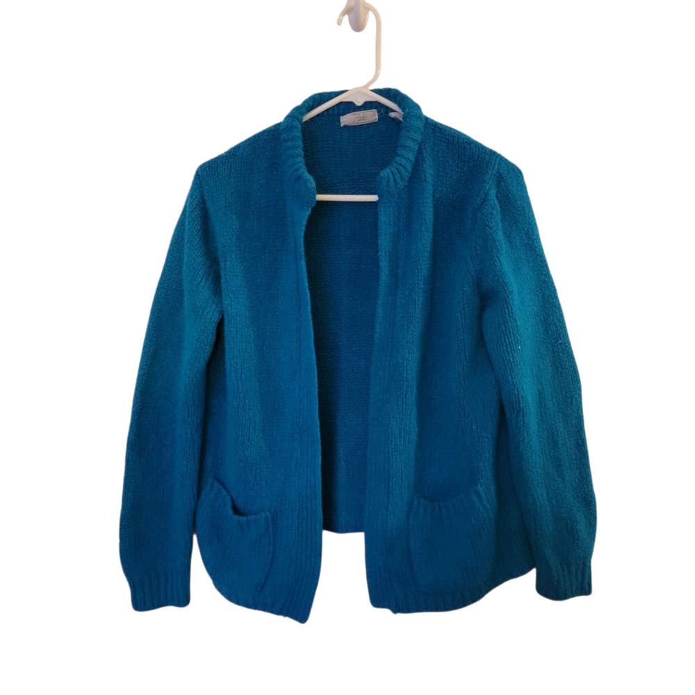 ZAD Turquoise Knit Cardigan
